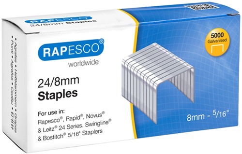 Rapesco 24/8mm Verzinkt Staples (doos 5000)