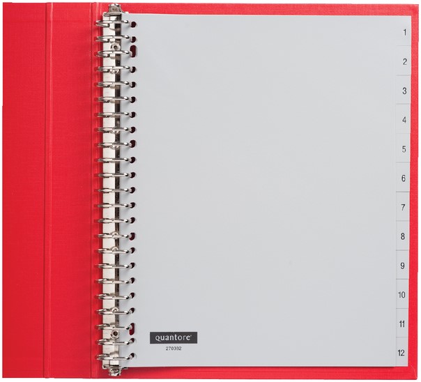 A4 Extra Wide 12 Part File Dividers A4 Extra