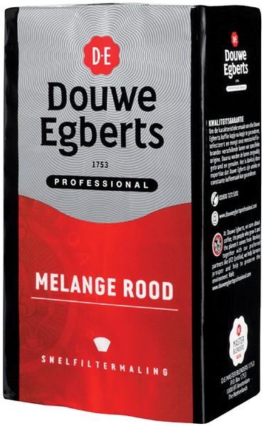 Koffie Douwe Egberts snelfiltermaling Rood 500gr - Datas Kantoor