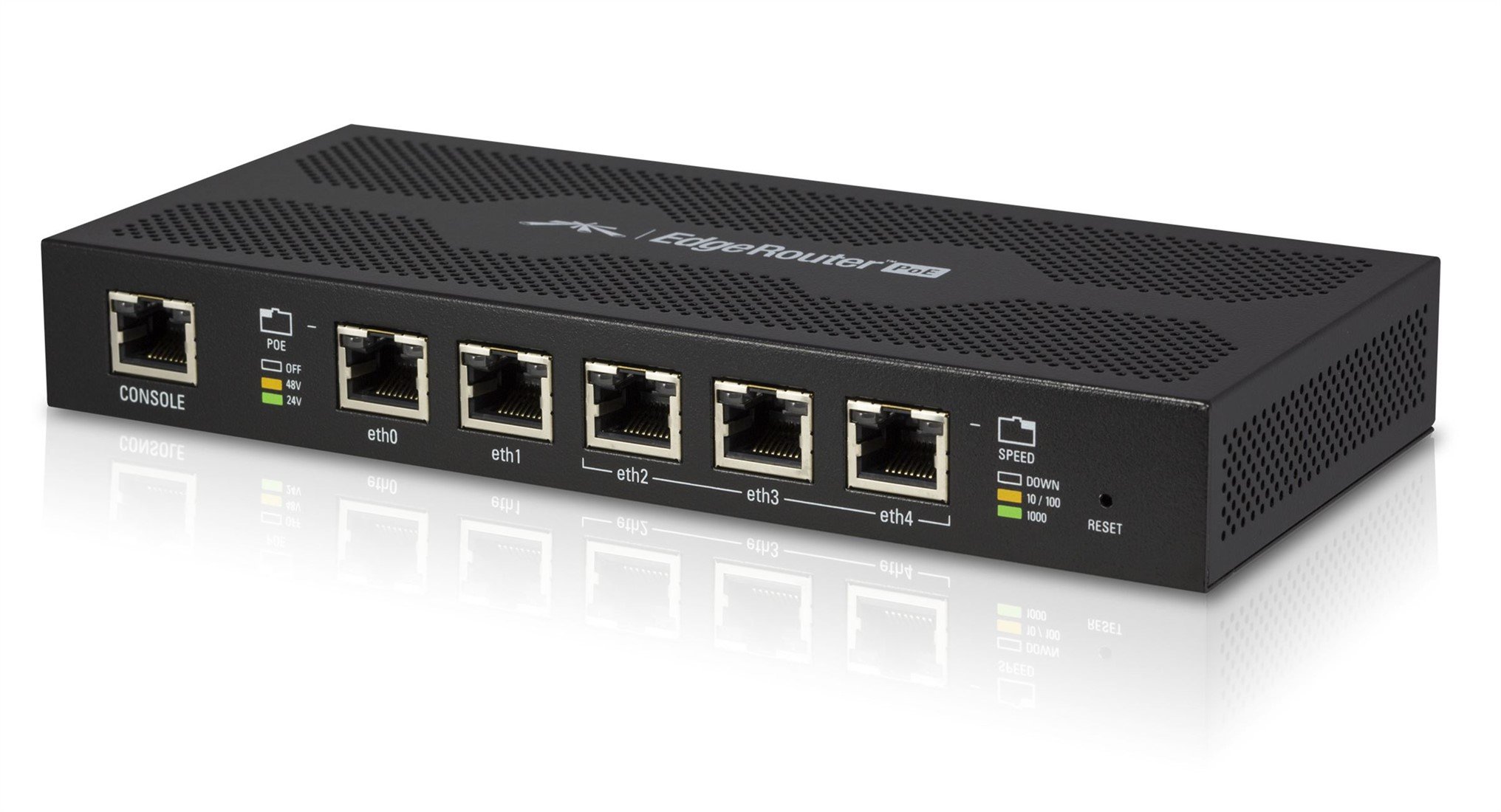 Ubiquiti EdgeRouter 5poorts Gigabit switch (24V en 48V passief) PoE